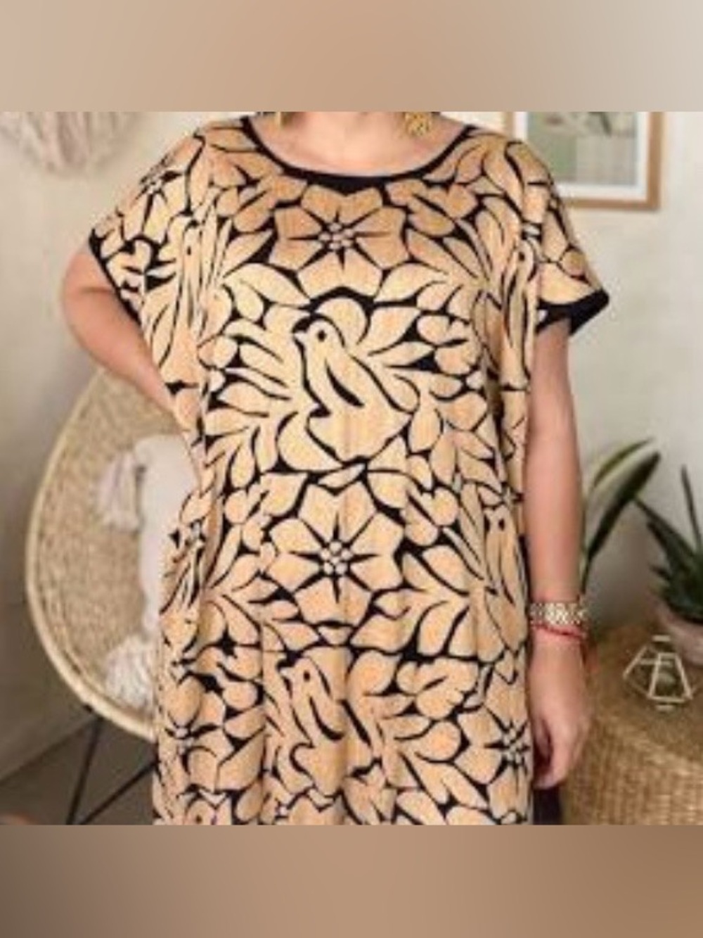 Sister Mary Embroidered Tunic Dress